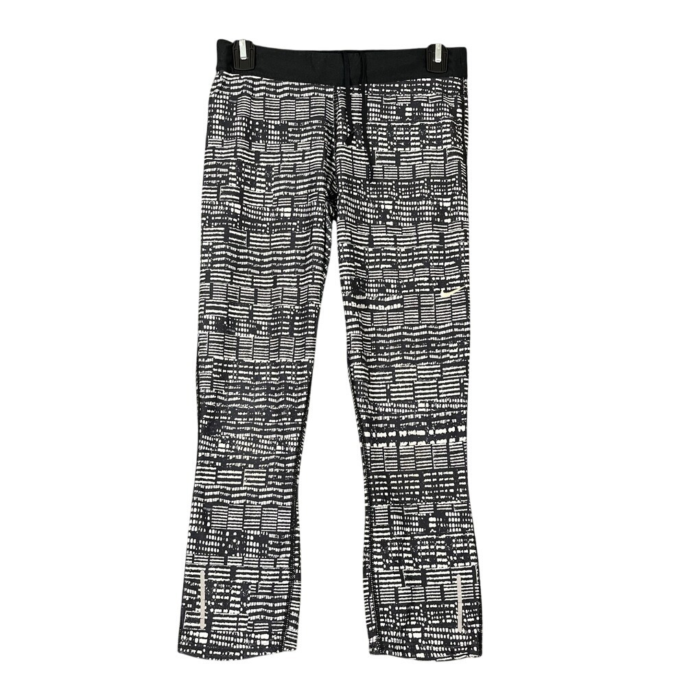 Nike Leggings Womens M Printed Relay Running Pants Dri-Fit Workout Gym Yoga